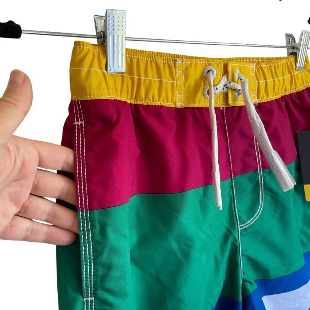 GAP Kids Multicolor Striped‎ Swim Shorts UPF 50+ NWT
